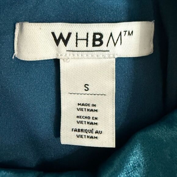 WHBM Teal Sleeveless Halter Top Size Small - Picture 6 of 8